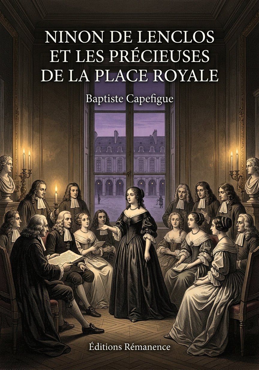 Livre Ninon de Lenclos et les précieuses de la place Royale par Baptiste Capefigue - Couverture - Editions Remanence