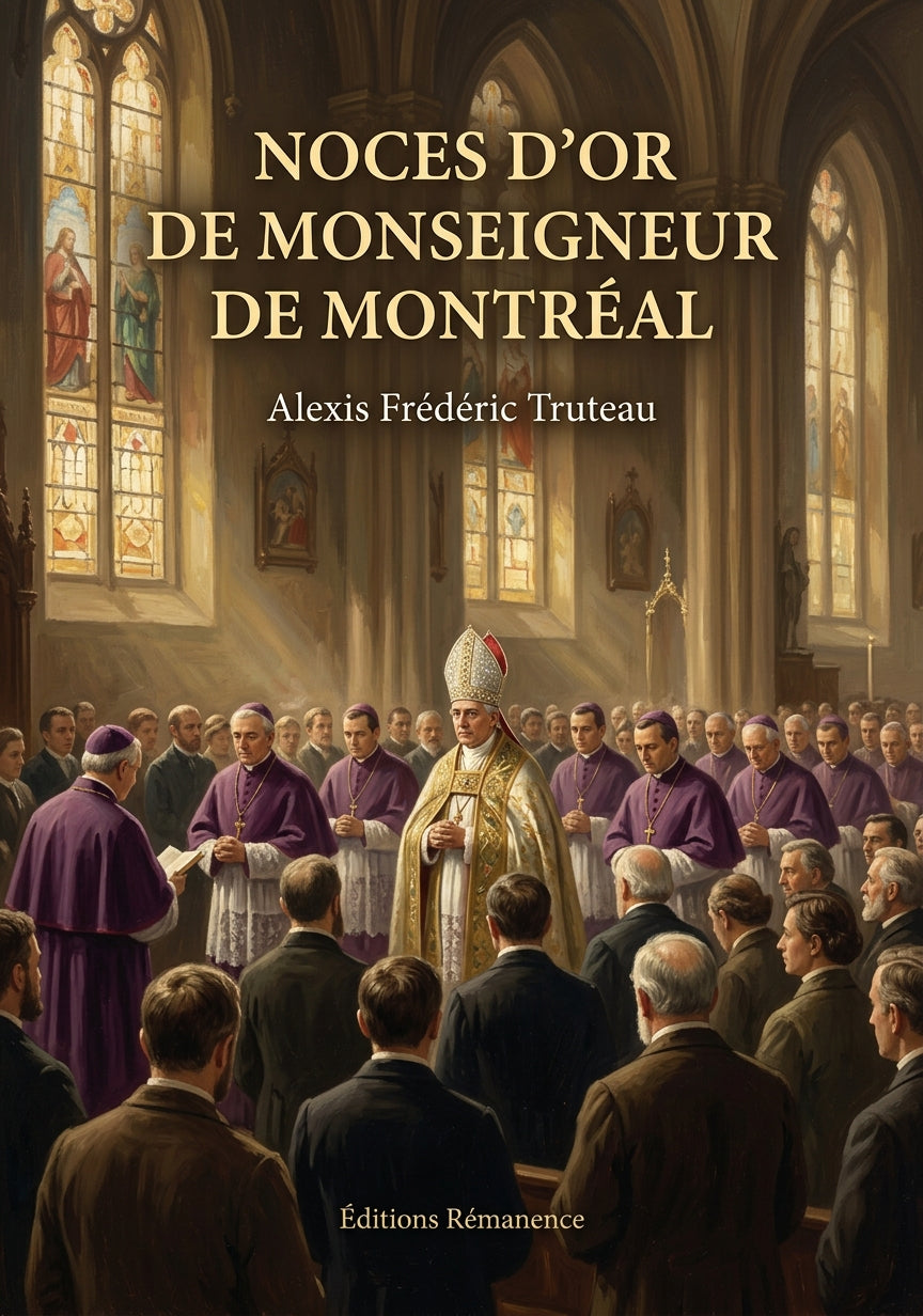 Livre Noces d’or de Monseigneur de Montréal par Alexis Frédéric Truteau - Couverture - Editions Remanence