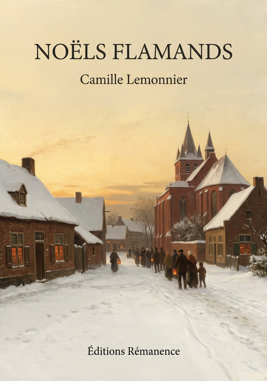 Livre Noëls flamands par Camille Lemonnier - Couverture - Editions Remanence