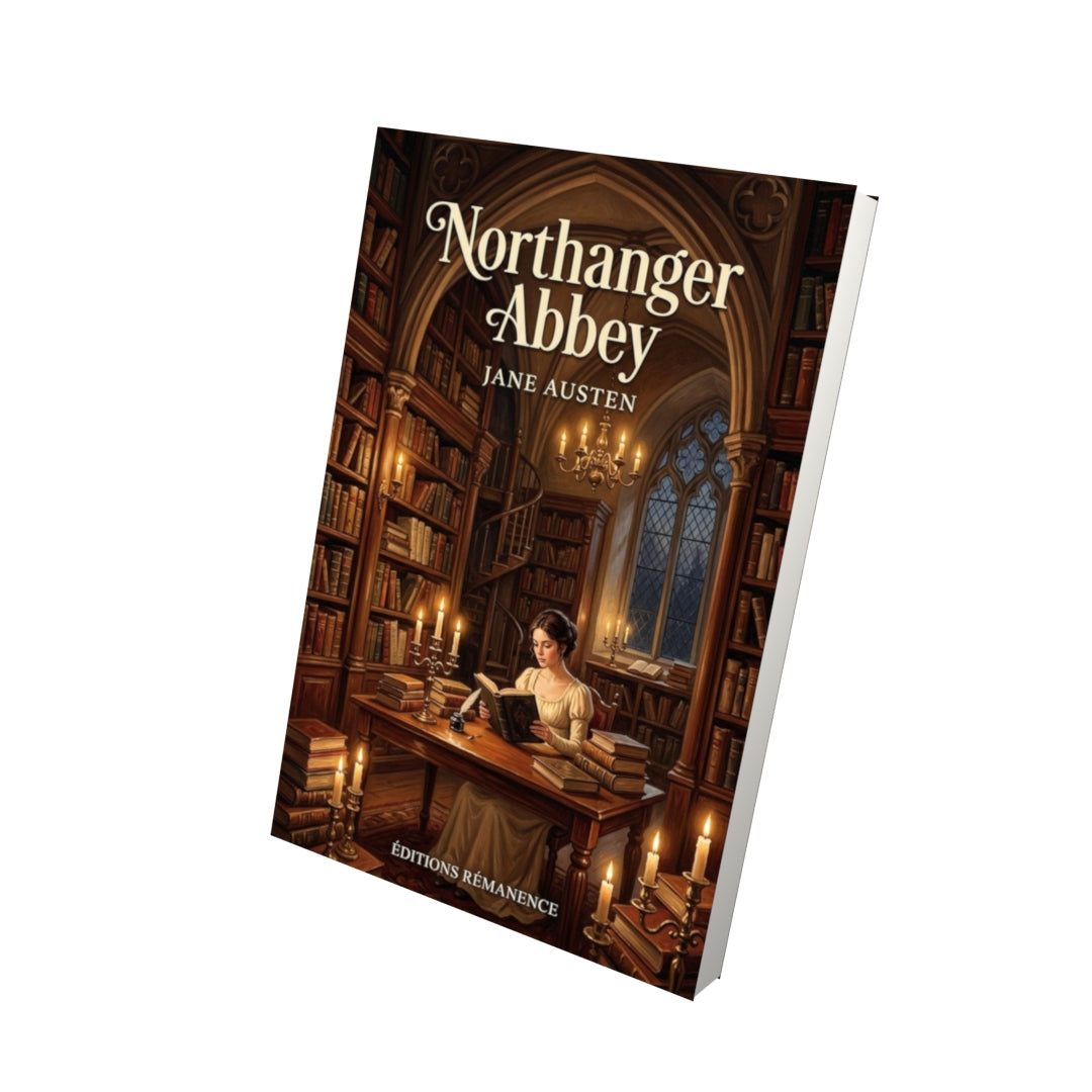 Livre Northanger Abbey – Jane Austen - Vue 3D - Editions Remanence