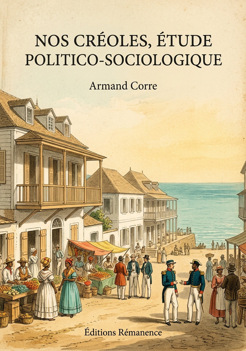 Livre Nos Créoles, étude politico-sociologique par Armand Corre - Couverture - Editions Remanence