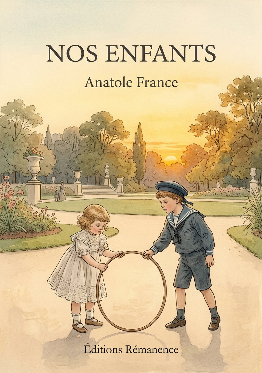 Livre Nos enfants par Anatole France - Couverture - Editions Remanence