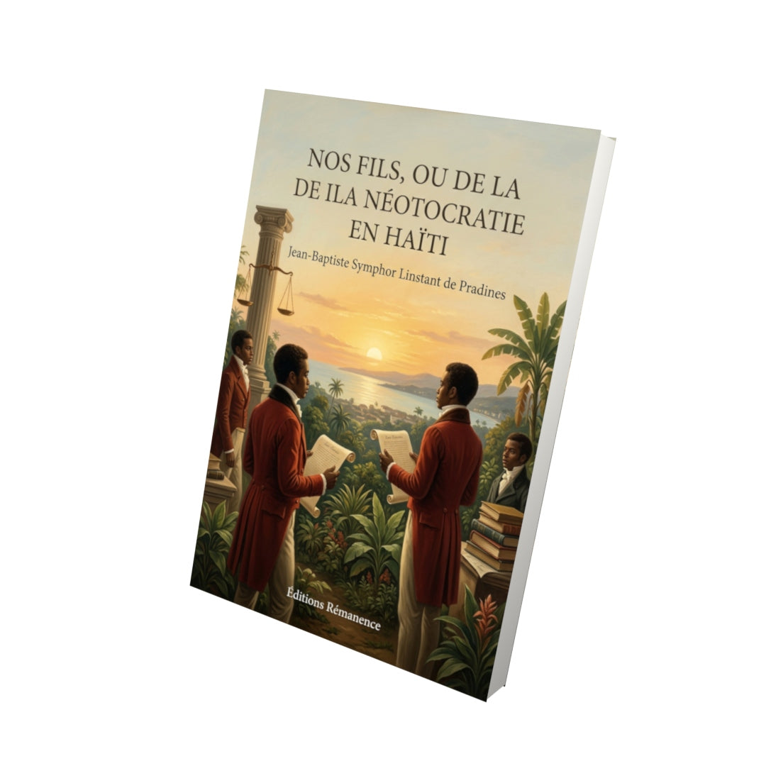 Livre Nos fils, ou de la Néotocratie en Haïti par Jean-Baptiste Symphor Linstant de Pradines - Vue 3D - Editions Remanence