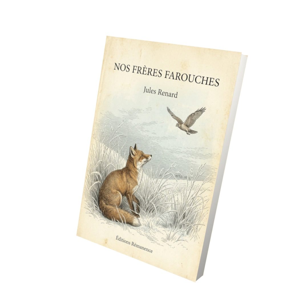 Livre Nos frères farouches - Jules Renard - Vue 3D - Editions Remanence