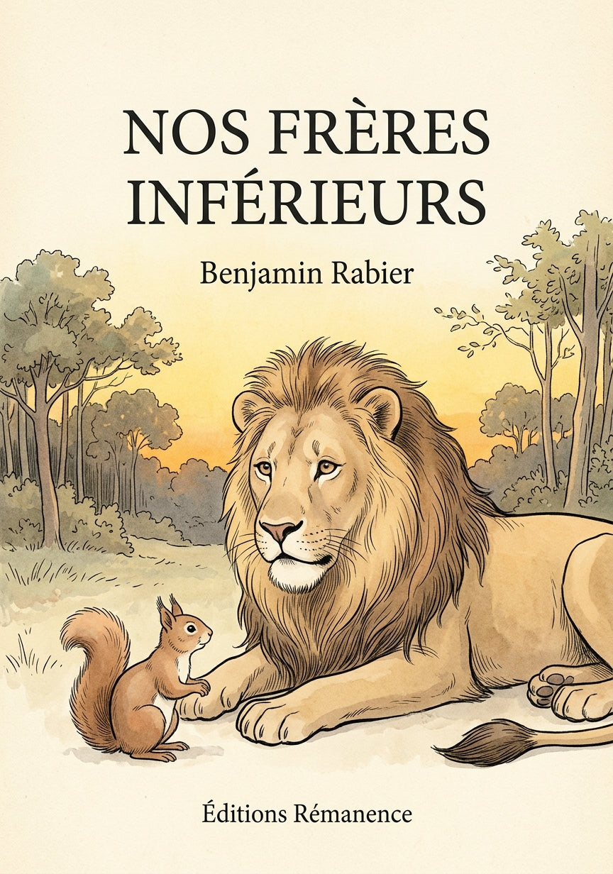 Livre Nos frères inférieurs par Benjamin Rabier - Couverture - Editions Remanence