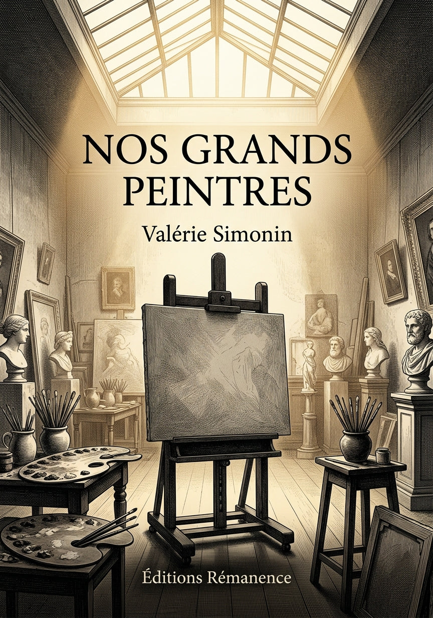 Livre Nos grands peintres par Valérie Simonin - Couverture - Editions Remanence