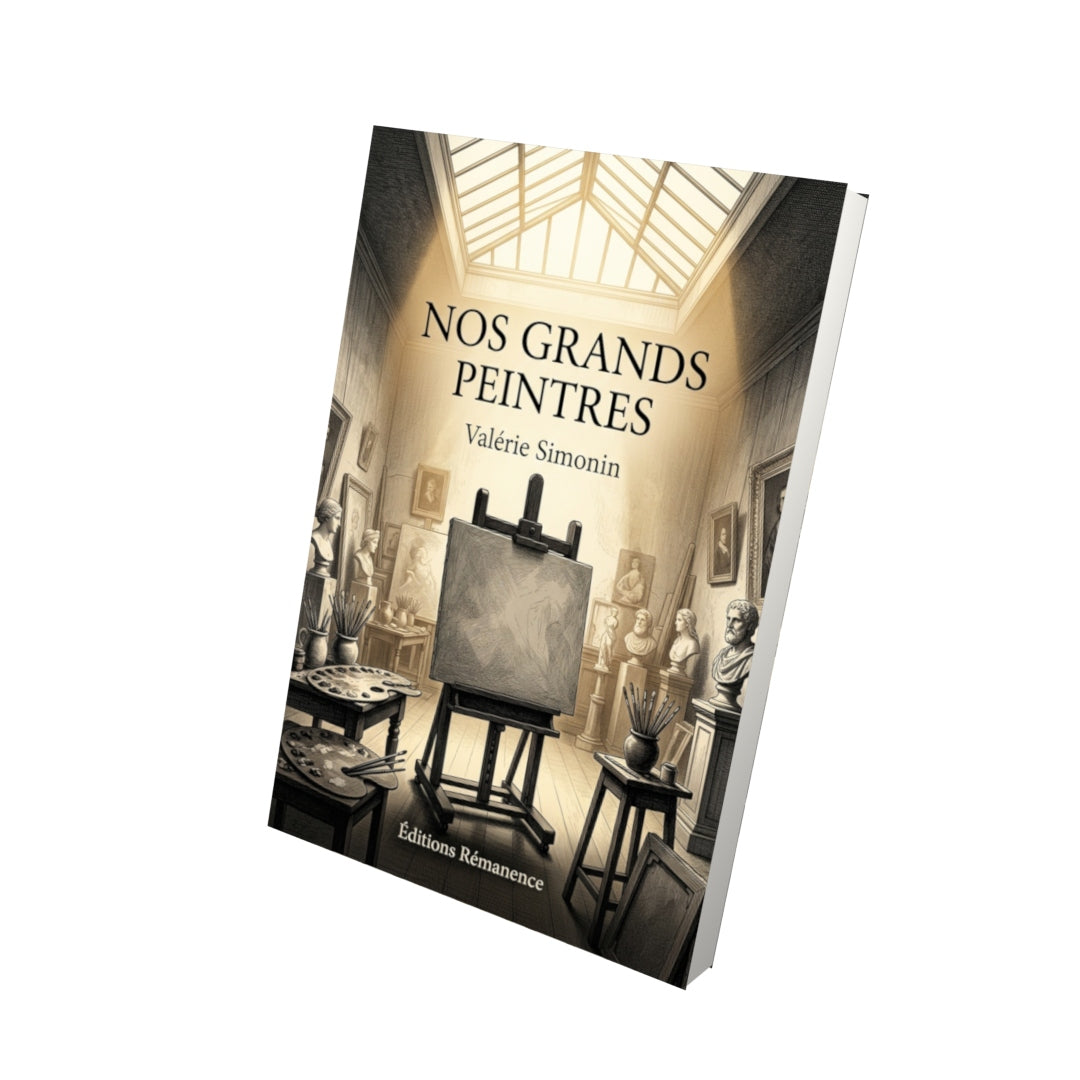 Livre Nos grands peintres par Valérie Simonin - Vue 3D - Editions Remanence