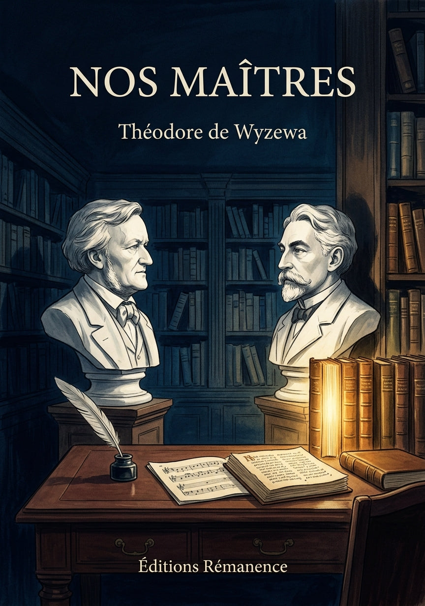 Livre Nos maîtres par Théodore de Wyzewa - Couverture - Editions Remanence