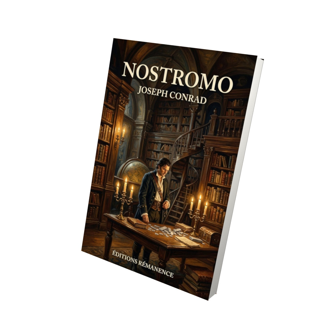 Livre Nostromo – Joseph Conrad - Vue 3D - Editions Remanence
