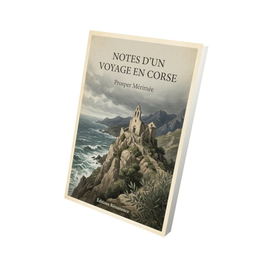 Livre Notes d'un voyage en Corse - Prosper Mérimée - Vue 3D - Editions Remanence