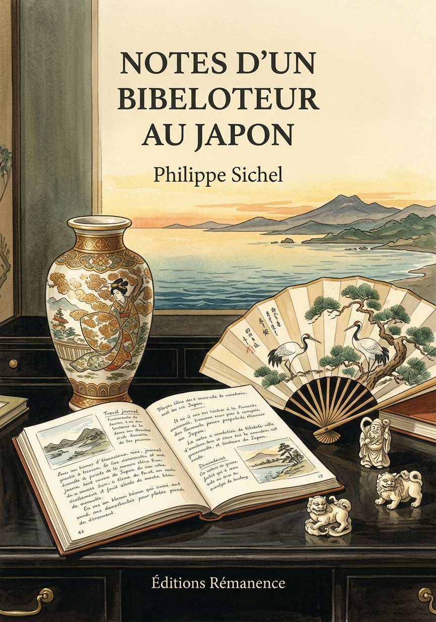 Livre Notes d’un bibeloteur au Japon par Philippe Sichel - Couverture - Editions Remanence