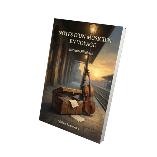 Livre Notes d’un musicien en voyage par Jacques Offenbach - Vue 3D - Editions Remanence