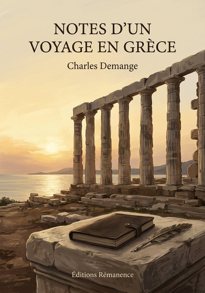 Livre Notes d’un voyage en Grèce par Charles Demange - Couverture - Editions Remanence