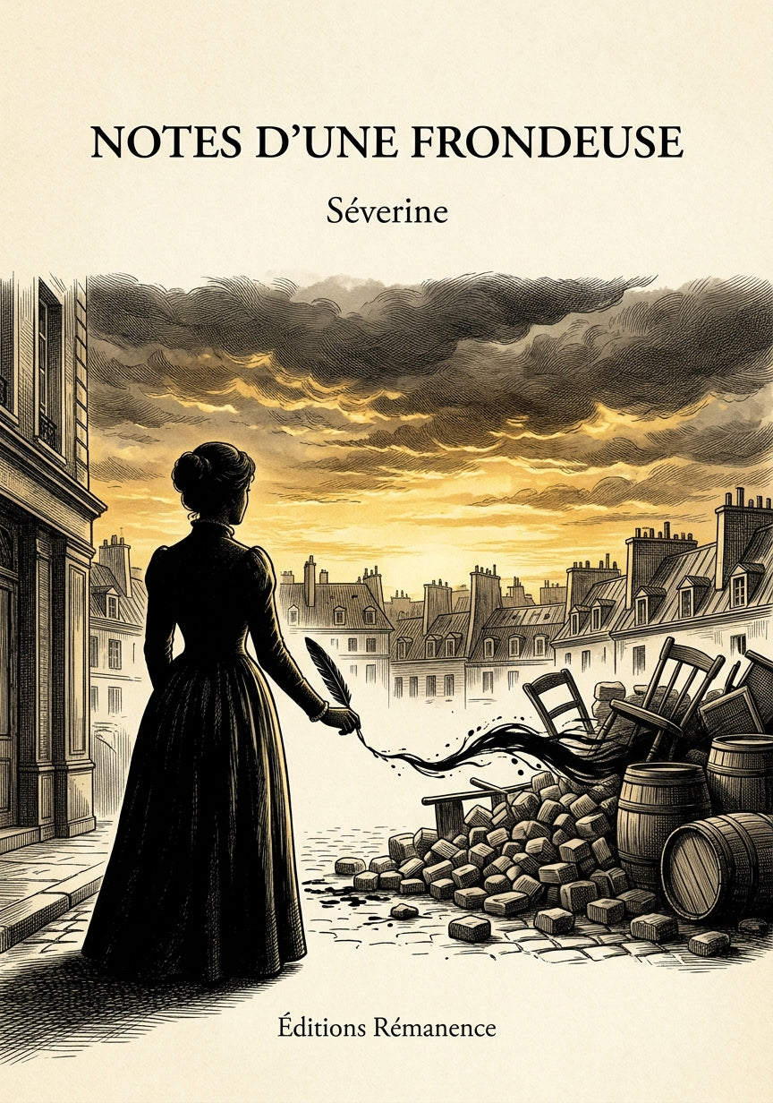 Livre Notes d’une frondeuse par Séverine - Couverture - Editions Remanence