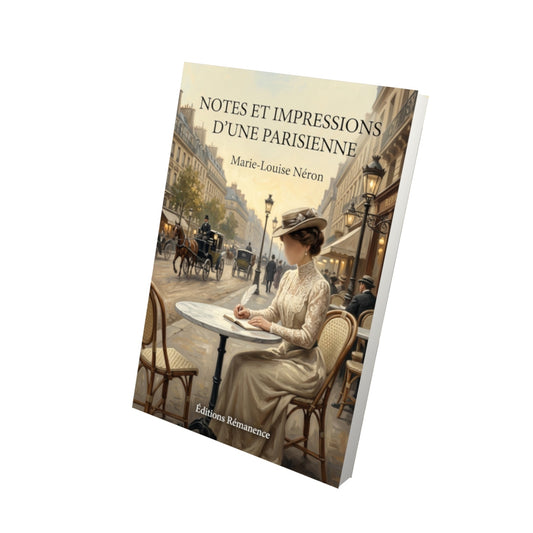 Livre Notes et impressions d’une parisienne par Marie-Louise Néron - Vue 3D - Editions Remanence