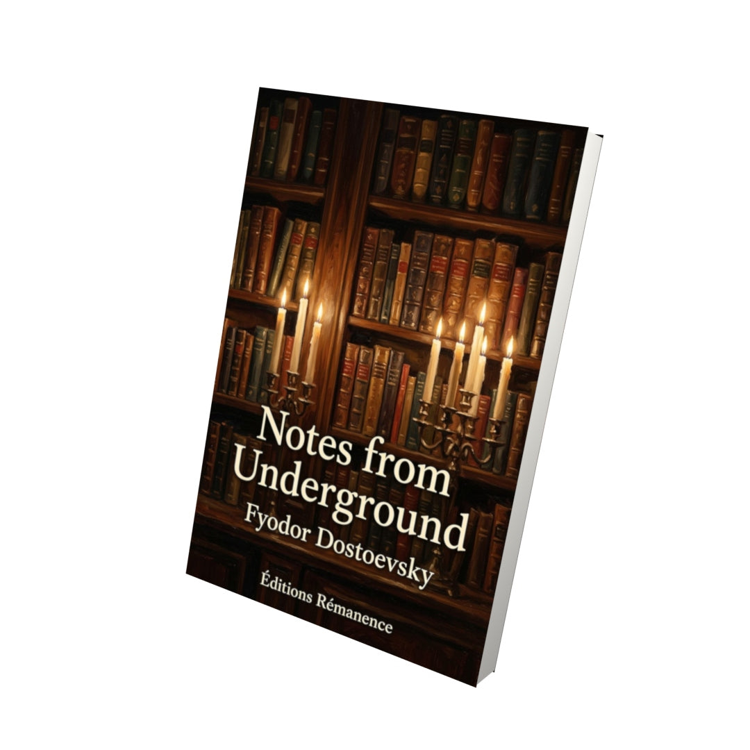 Livre Notes from Underground – Fyodor Dostoevsky - Vue 3D - Editions Remanence