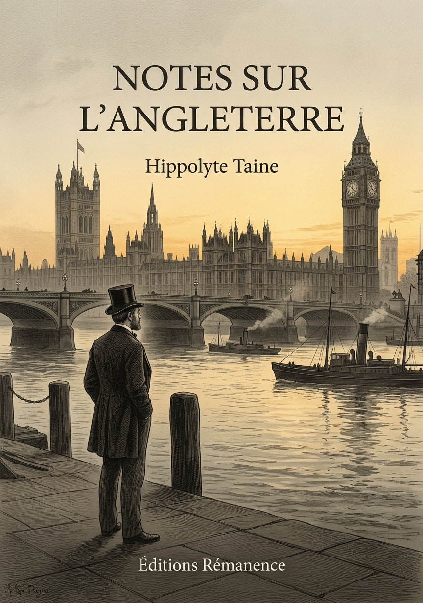 Livre Notes sur l’Angleterre par Hippolyte Taine - Couverture - Editions Remanence
