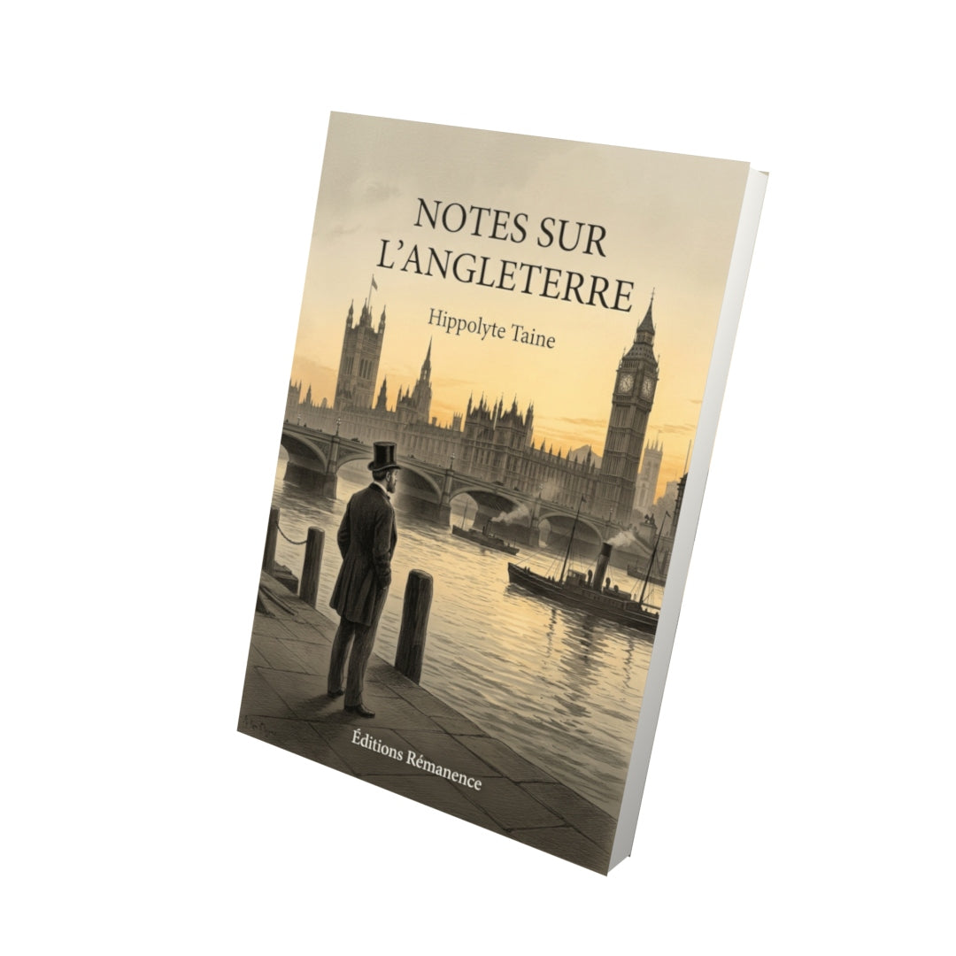 Livre Notes sur l’Angleterre par Hippolyte Taine - Vue 3D - Editions Remanence