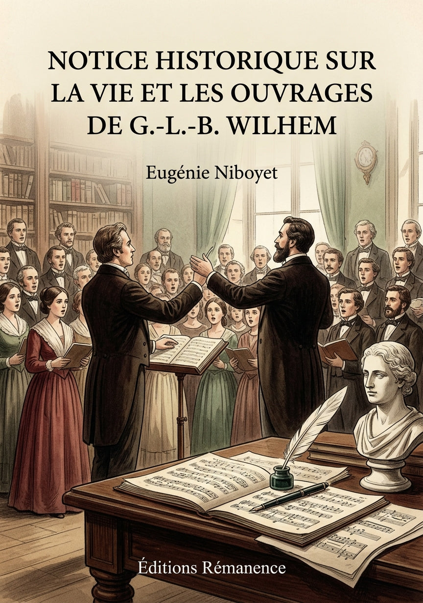 Livre Notice historique sur la vie et les ouvrages de G.-L.-B. Wilhem par Eugénie Niboyet - Couverture - Editions Remanence