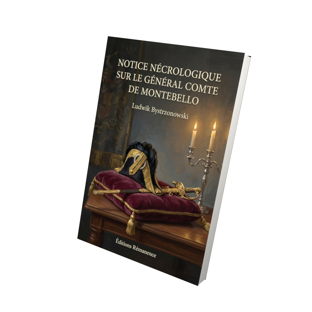 Livre Notice nécrologique sur le général comte de Montebello par Ludwik Bystrzonowski - Vue 3D - Editions Remanence