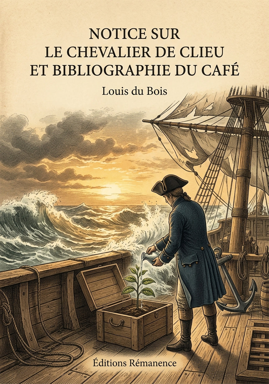 Livre Notice sur le chevalier de Clieu et bibliographie du café par Louis du Bois - Couverture - Editions Remanence