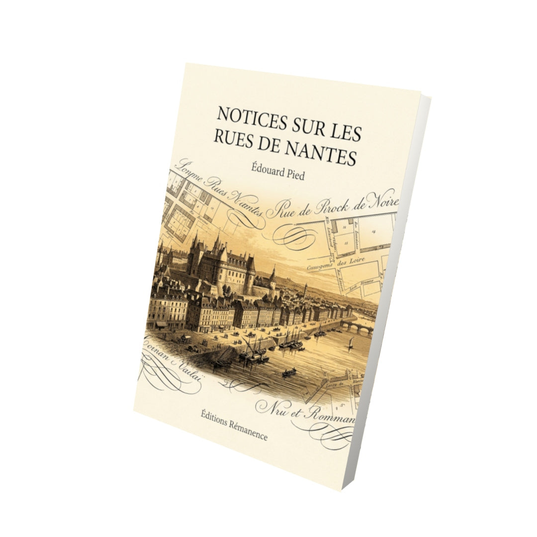 Livre Notices sur les rues de Nantes par Édouard Pied - Vue 3D - Editions Remanence