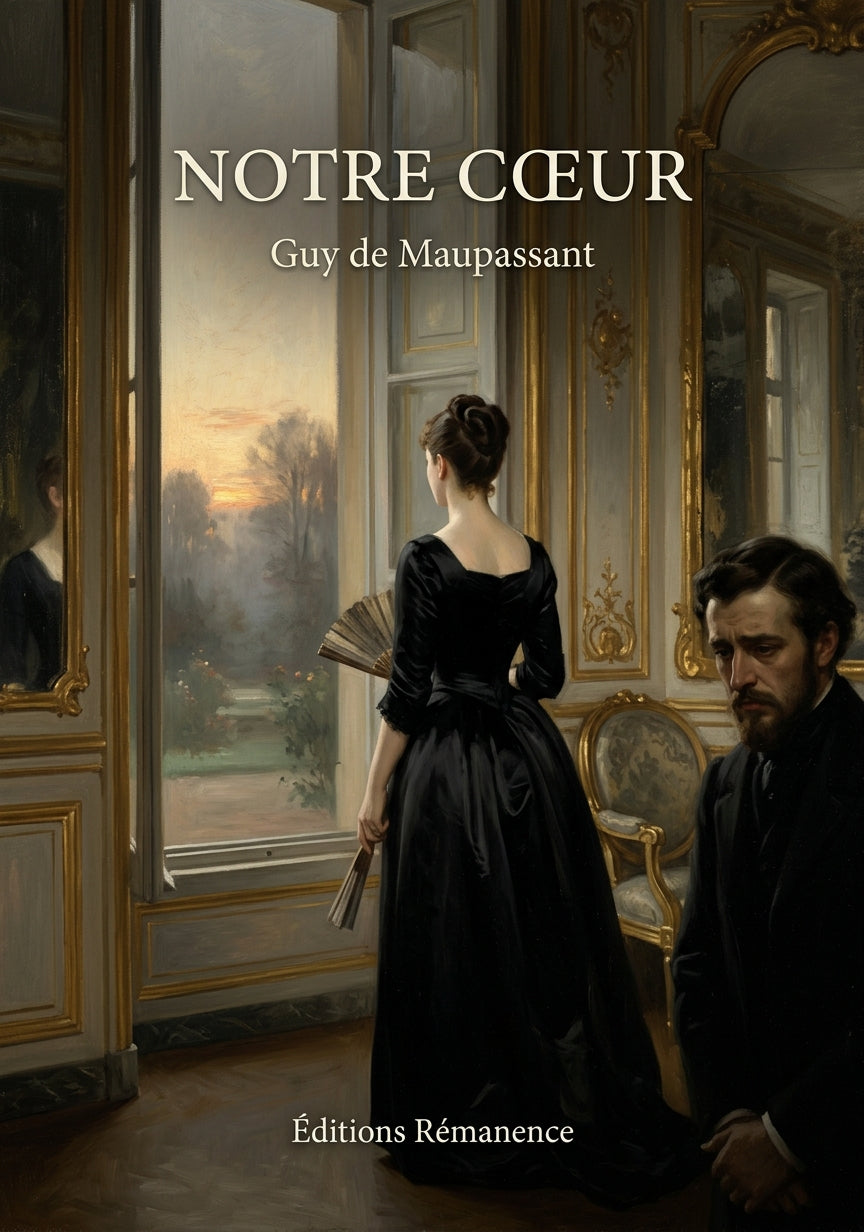 Livre Notre Cœur par Guy de Maupassant - Couverture - Editions Remanence