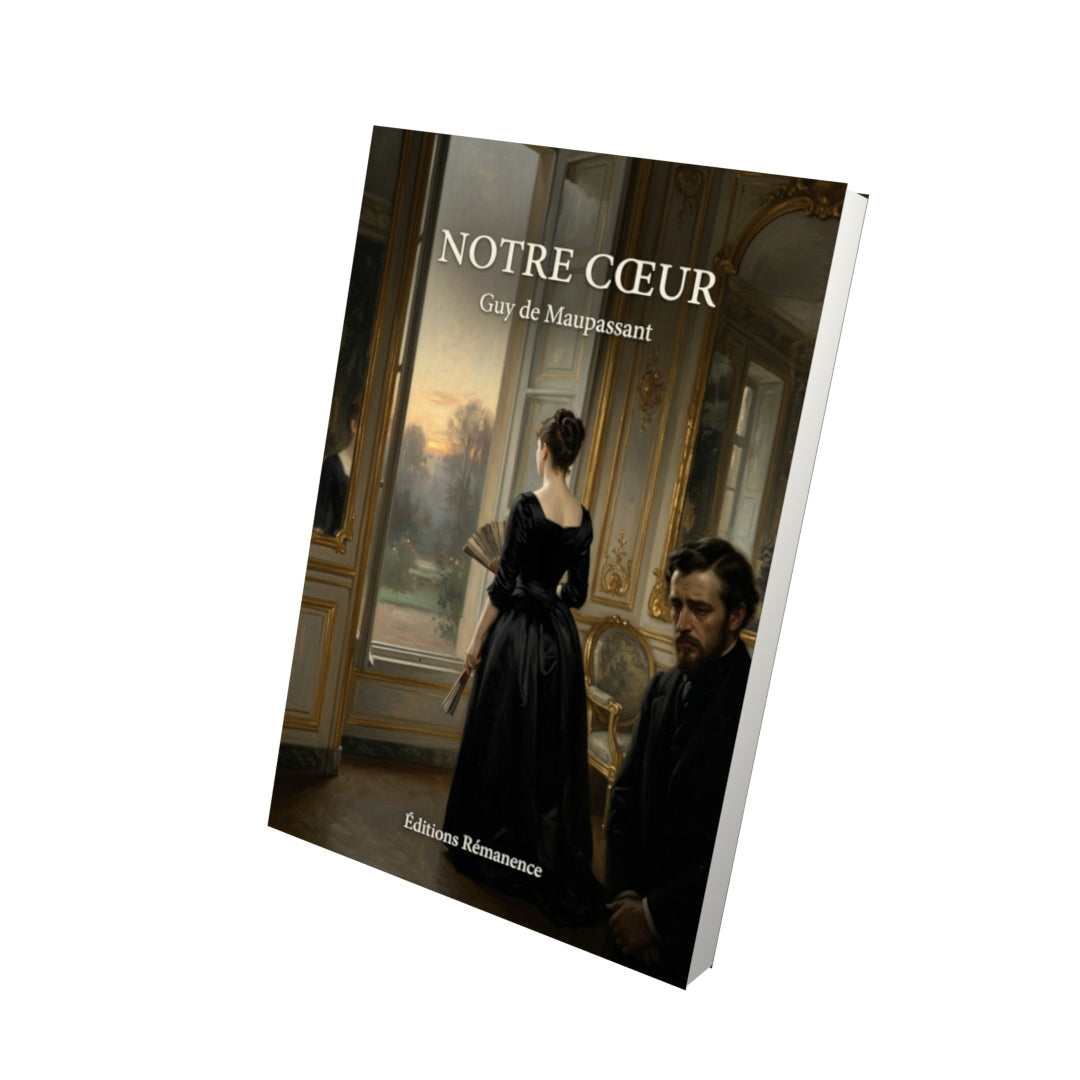 Livre Notre Cœur par Guy de Maupassant - Vue 3D - Editions Remanence