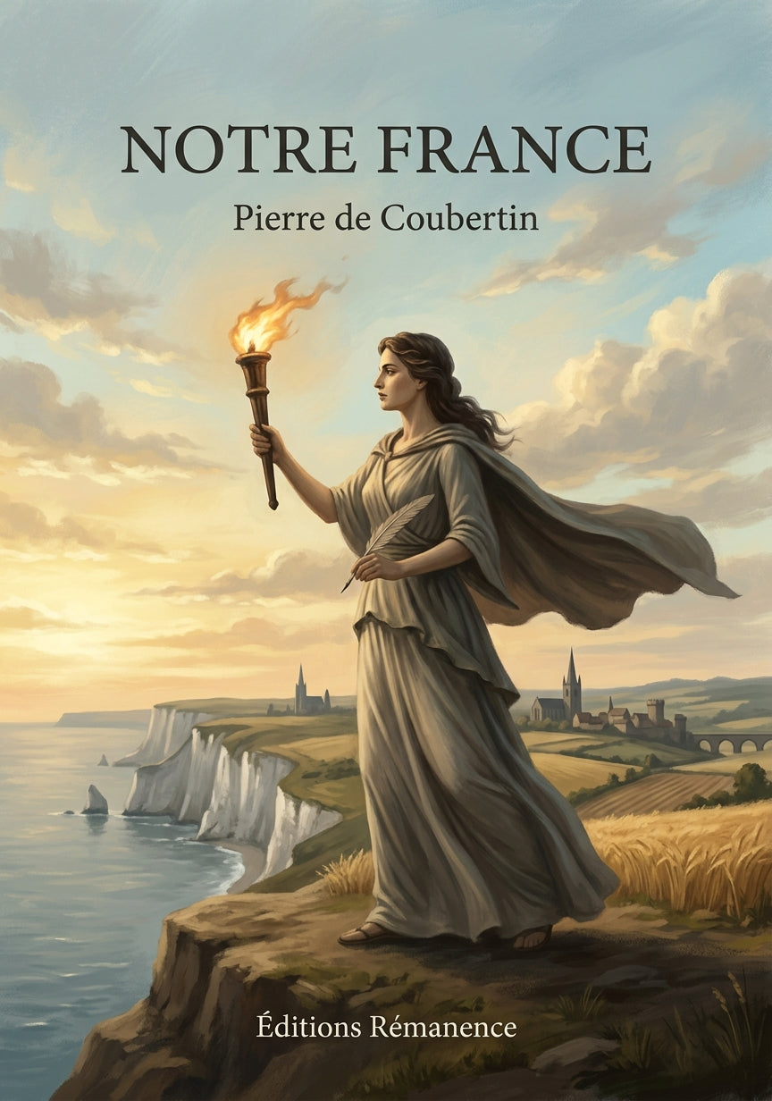 Livre Notre France par Pierre de Coubertin - Couverture - Editions Remanence