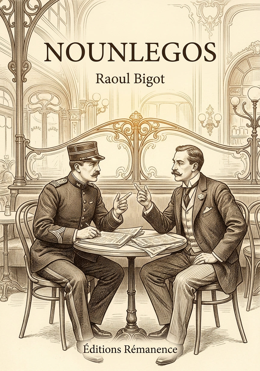 Livre Nounlegos par Raoul Bigot - Couverture - Editions Remanence