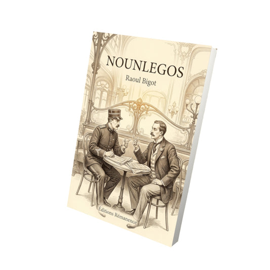 Livre Nounlegos par Raoul Bigot - Vue 3D - Editions Remanence