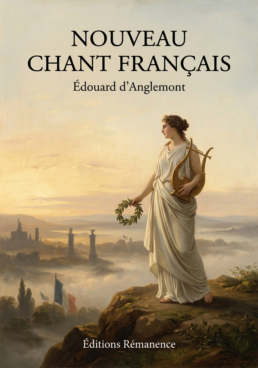 Livre Nouveau Chant français par Édouard d’Anglemont - Couverture - Editions Remanence