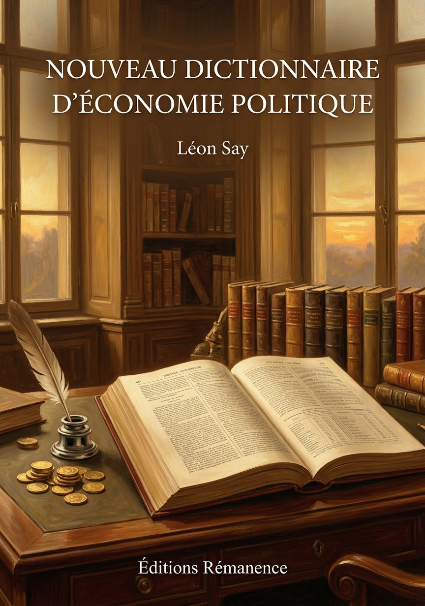 Livre Nouveau dictionnaire d’économie politique par Léon Say - Couverture - Editions Remanence