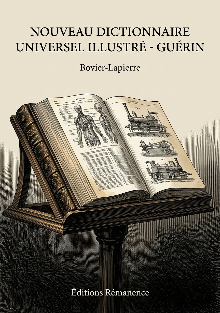 Livre Nouveau dictionnaire universel illustré - Guérin par Bovier-Lapierre - Couverture - Editions Remanence