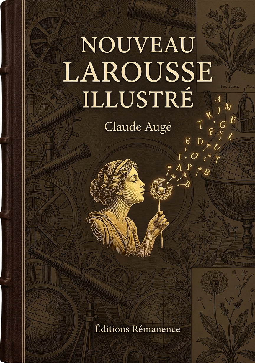 Livre Nouveau Larousse illustré par Claude Augé - Couverture - Editions Remanence
