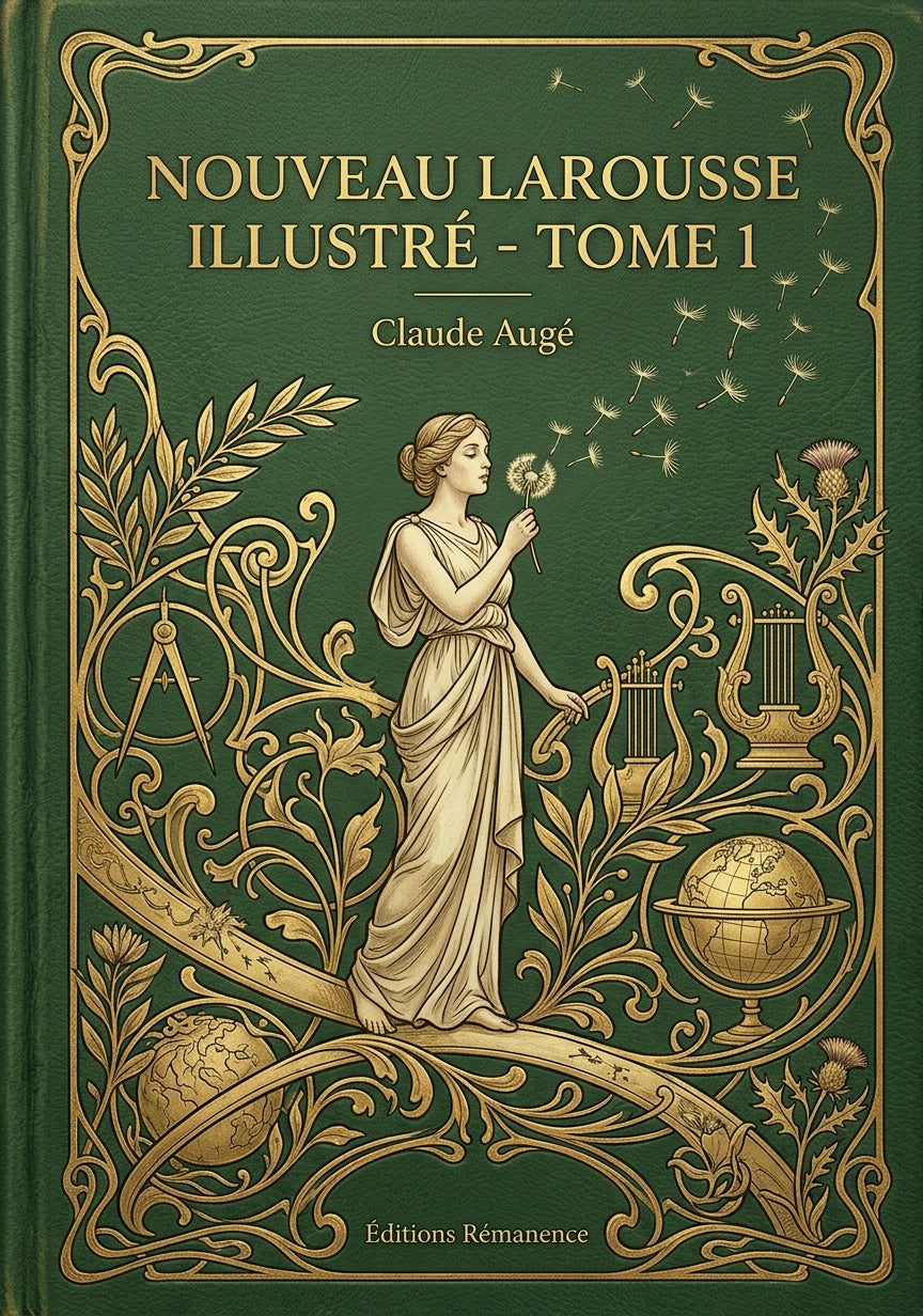 Livre Nouveau Larousse illustré - Tome 1 par Claude Augé - Couverture - Editions Remanence