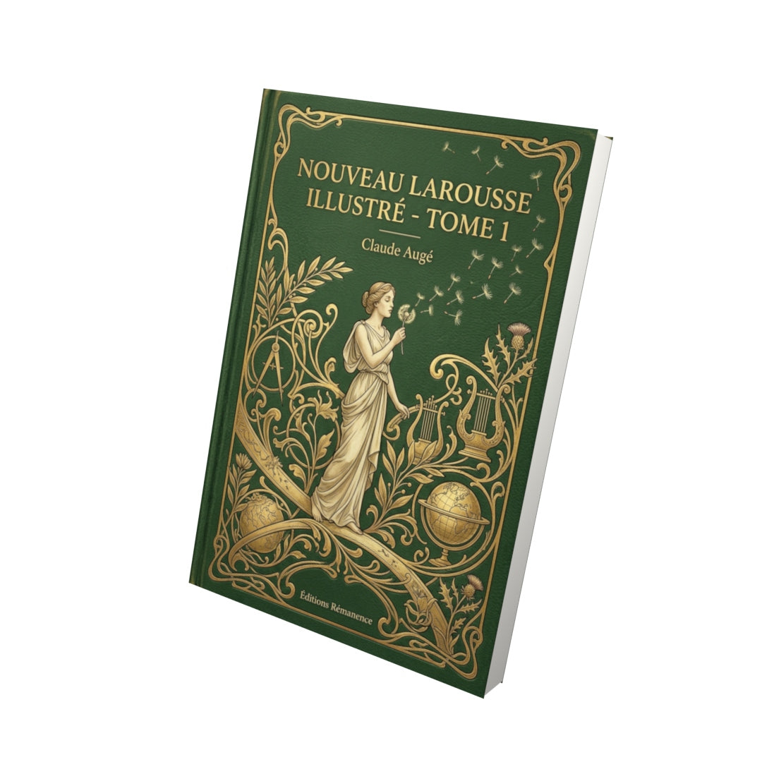 Livre Nouveau Larousse illustré - Tome 1 par Claude Augé - Vue 3D - Editions Remanence
