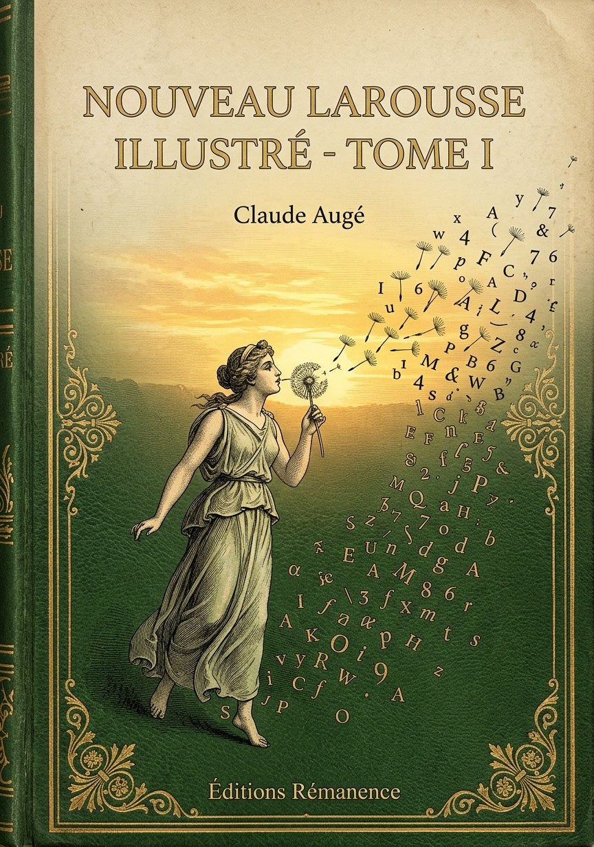 Livre Nouveau Larousse illustré - Tome I par Claude Augé - Couverture - Editions Remanence