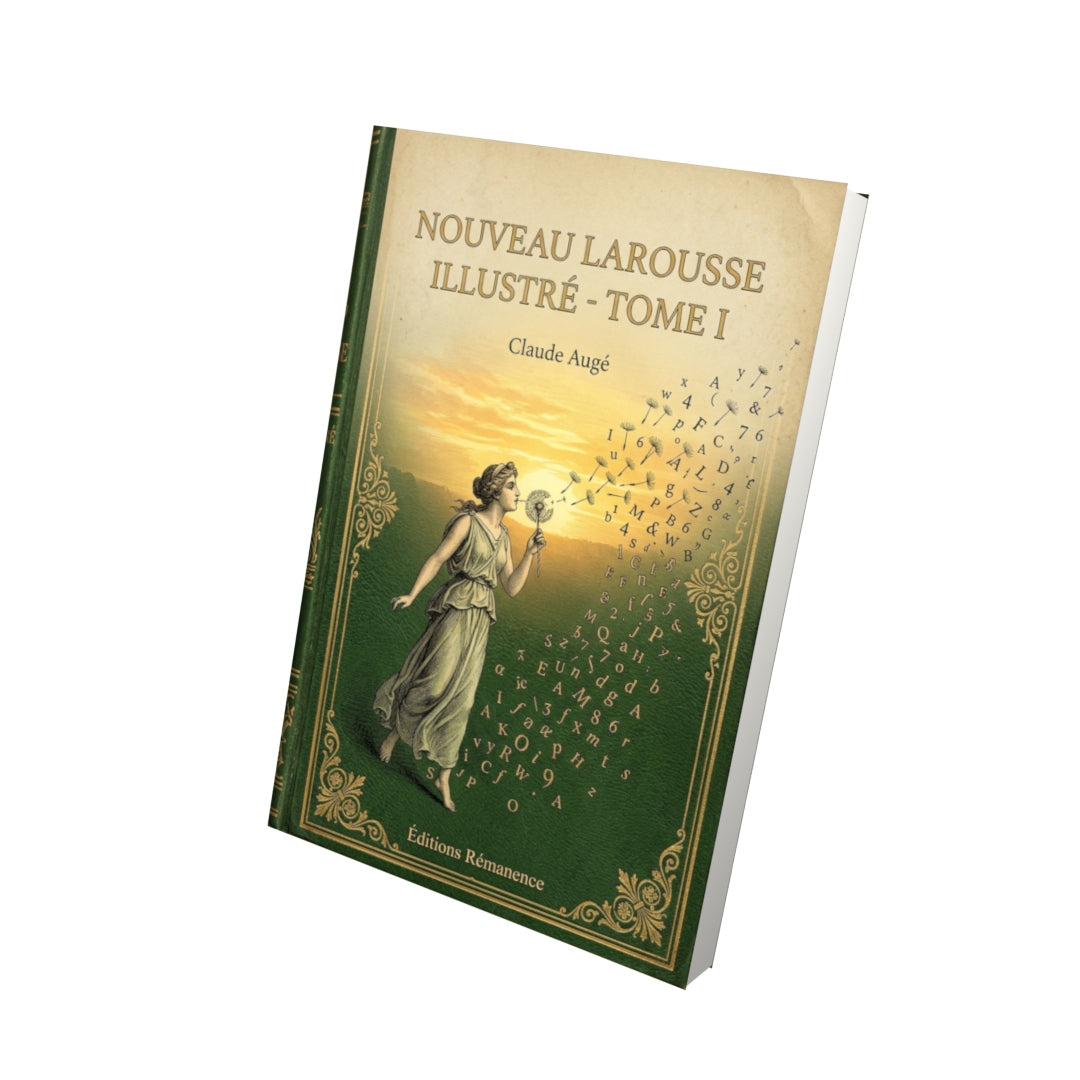 Livre Nouveau Larousse illustré - Tome I par Claude Augé - Vue 3D - Editions Remanence