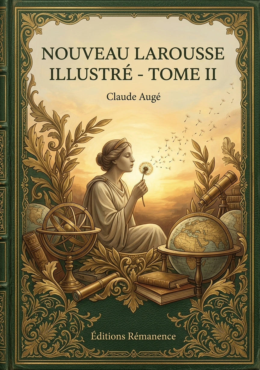 Livre Nouveau Larousse illustré - Tome II par Claude Augé - Couverture - Editions Remanence
