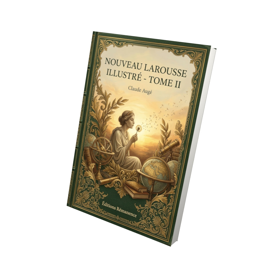 Livre Nouveau Larousse illustré - Tome II par Claude Augé - Vue 3D - Editions Remanence