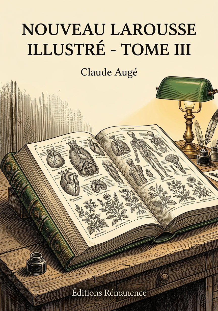 Livre Nouveau Larousse illustré - Tome III par Claude Augé - Couverture - Editions Remanence