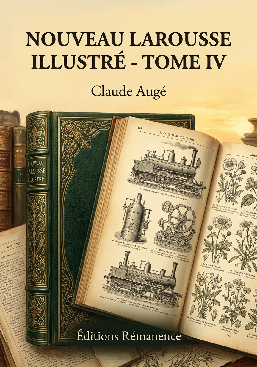 Livre Nouveau Larousse illustré - Tome IV par Claude Augé - Couverture - Editions Remanence