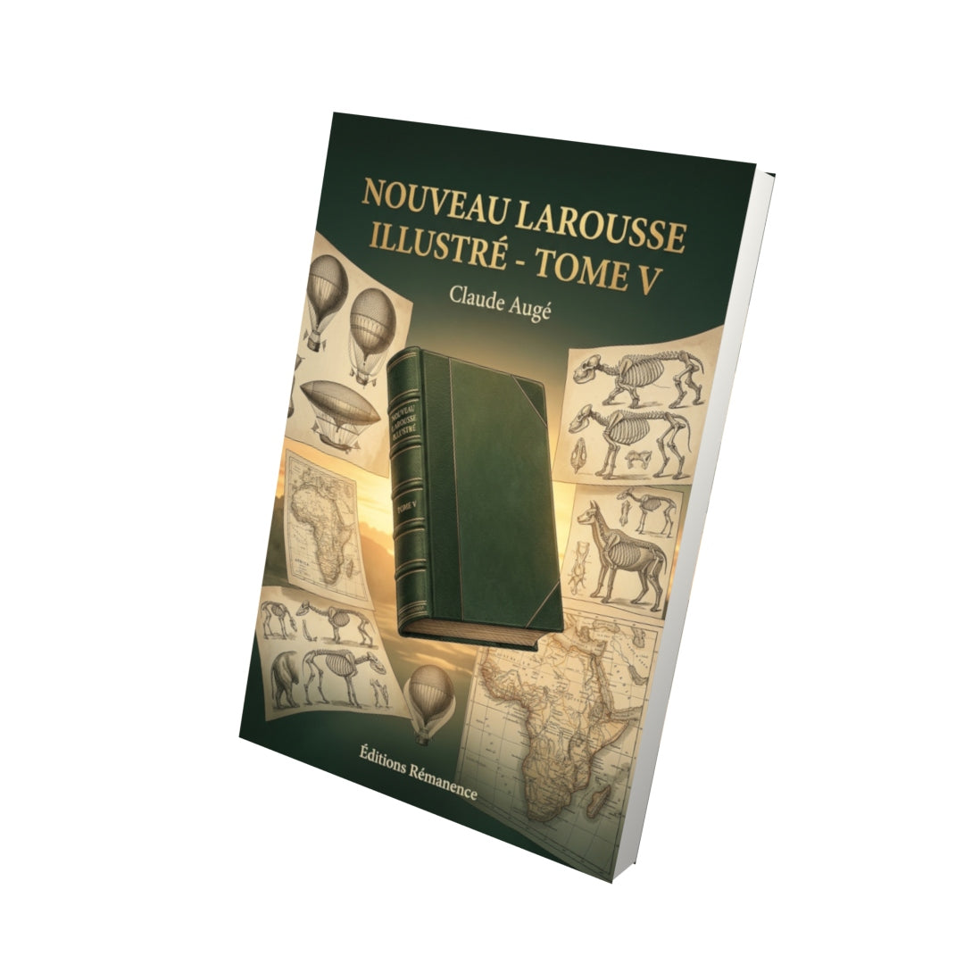 Livre Nouveau Larousse illustré - Tome V par Claude Augé - Vue 3D - Editions Remanence