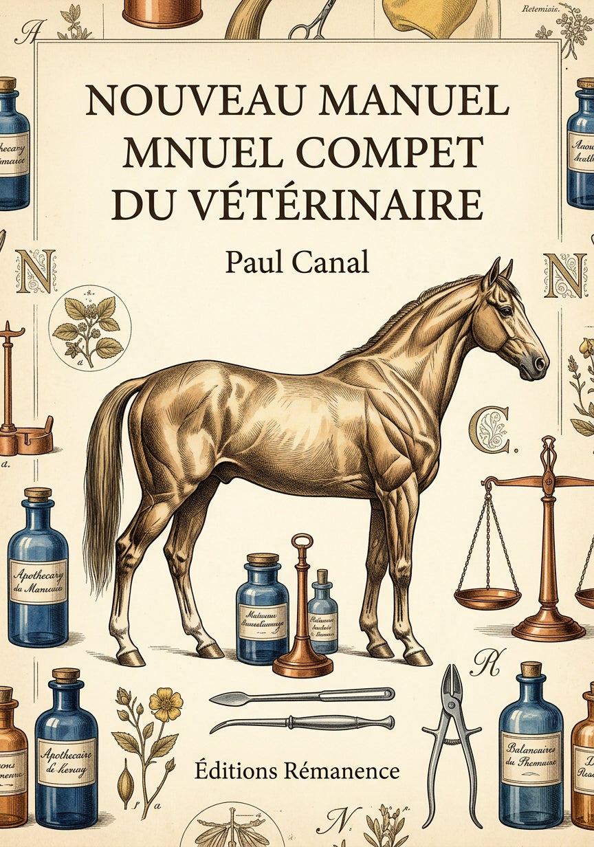 Livre Nouveau manuel complet du vétérinaire par Paul Canal - Couverture - Editions Remanence