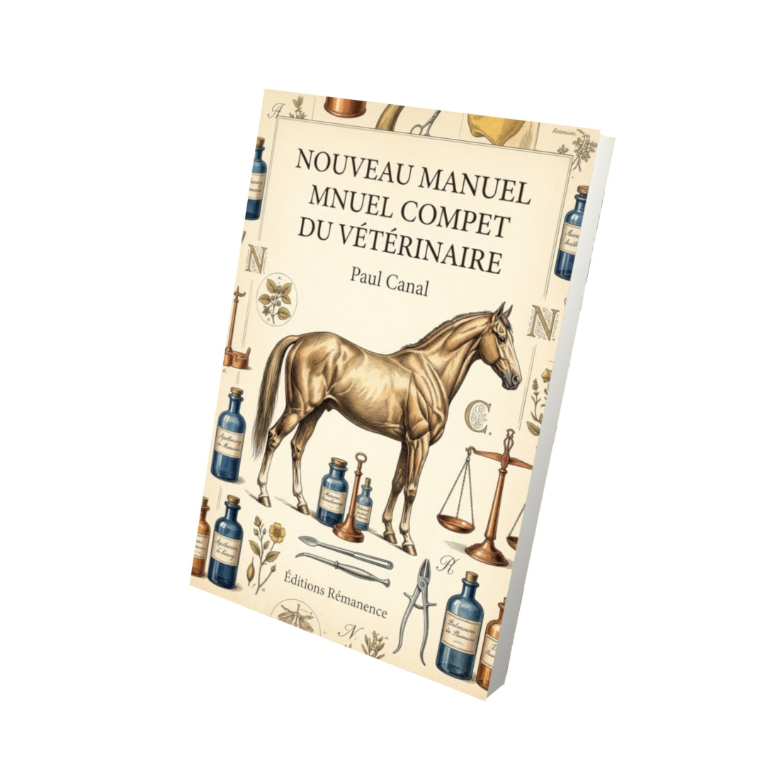 Livre Nouveau manuel complet du vétérinaire par Paul Canal - Vue 3D - Editions Remanence