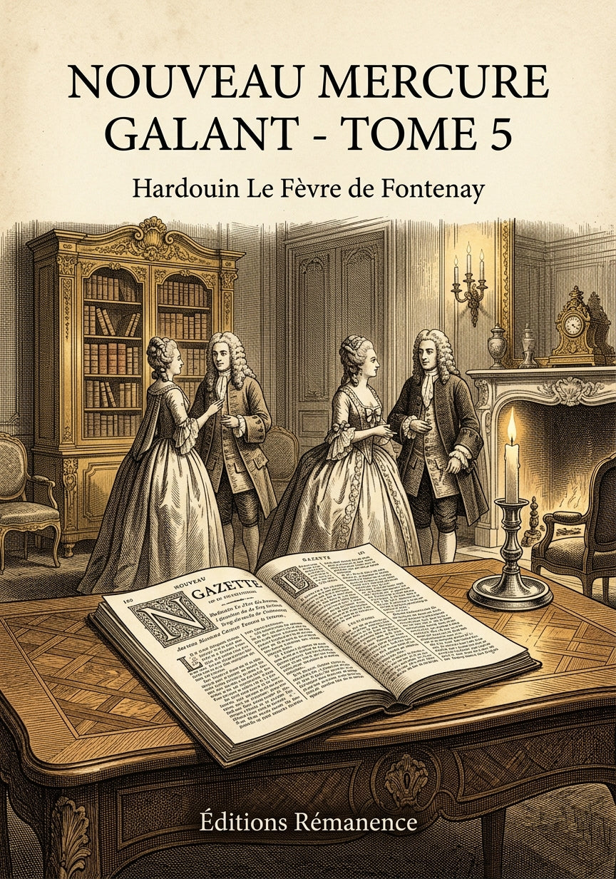 Livre Nouveau Mercure galant - Tome 5 par Hardouin Le Fèvre de Fontenay - Couverture - Editions Remanence