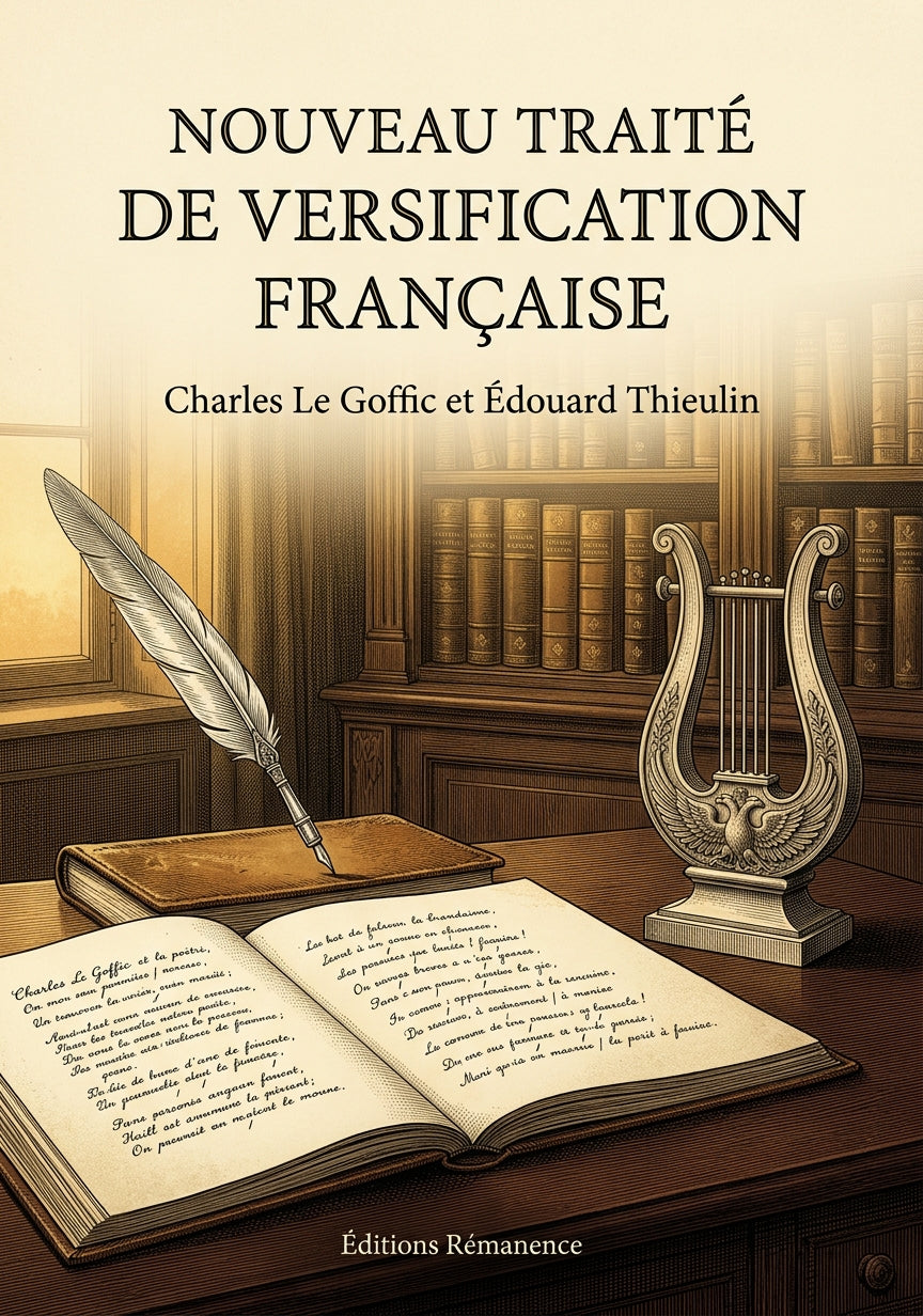 Livre Nouveau Traité de versification française par Charles Le Goffic et Édouart Thieulin - Couverture - Editions Remanence