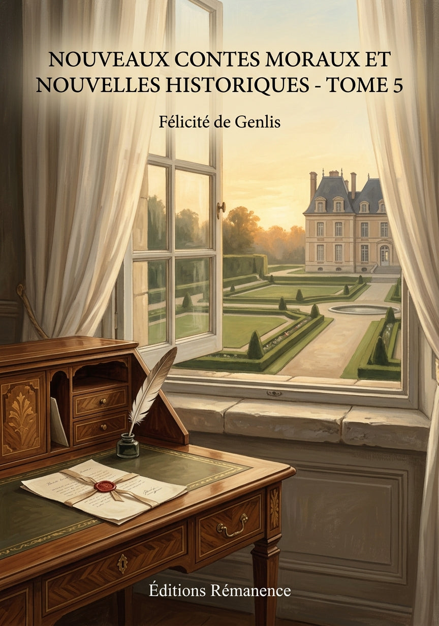 Livre Nouveaux contes moraux et nouvelles historiques - Tome 5 par Félicité de Genlis - Couverture - Editions Remanence
