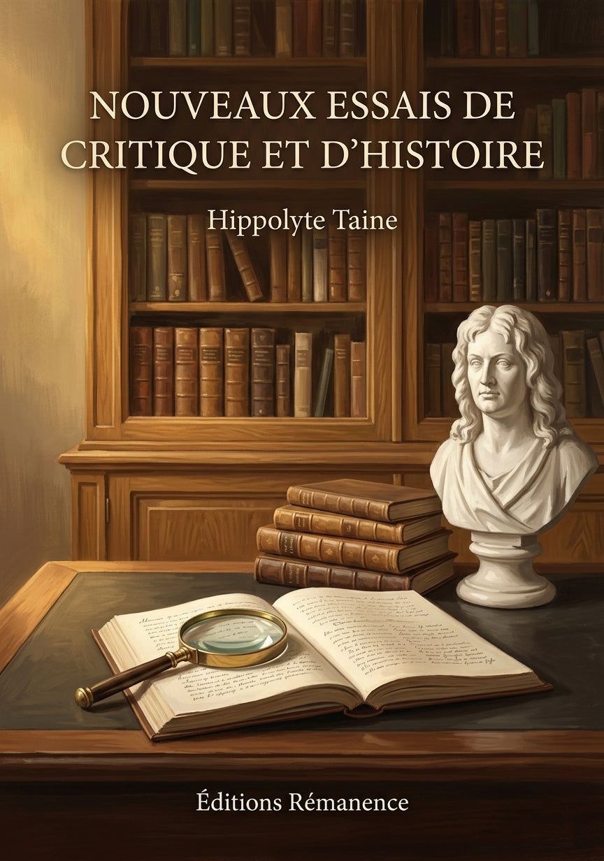 Livre Nouveaux essais de critique et d’histoire par Hippolyte Taine - Couverture - Editions Remanence